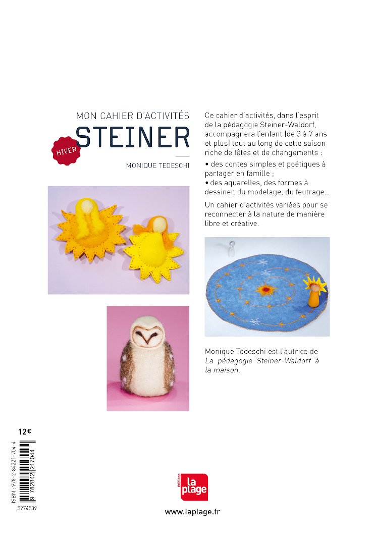 Mon cahier d'activités Steiner : Hiver